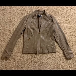 Faux leather jacket